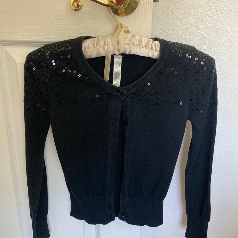 Girls sequined sweater
